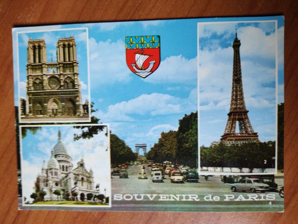 Postcard Paris 4 pictures