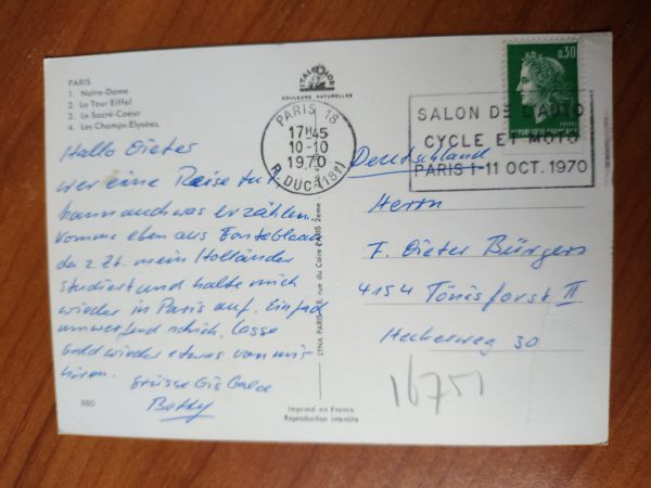 Postcard Paris 4 pictures - Image 2