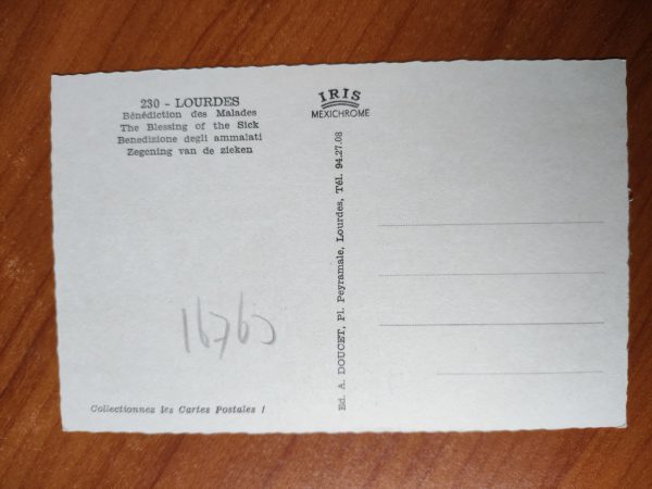 Postcard Lourdes Malades - Image 2