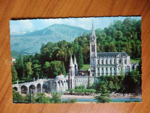 Postcard Lourdes Basilique