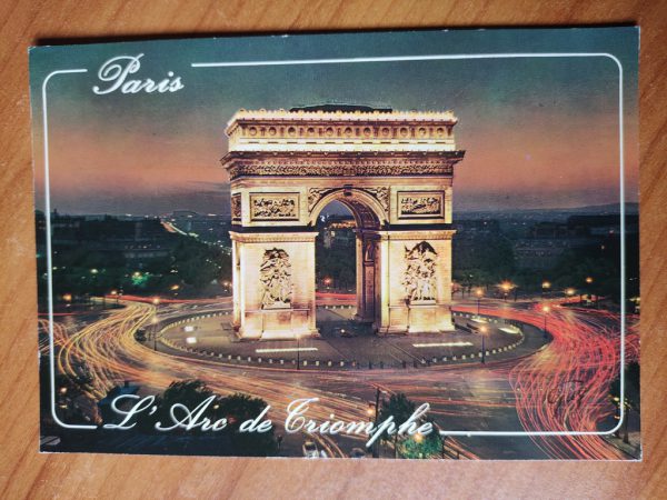 Postcard Paris Arc de Triomphe