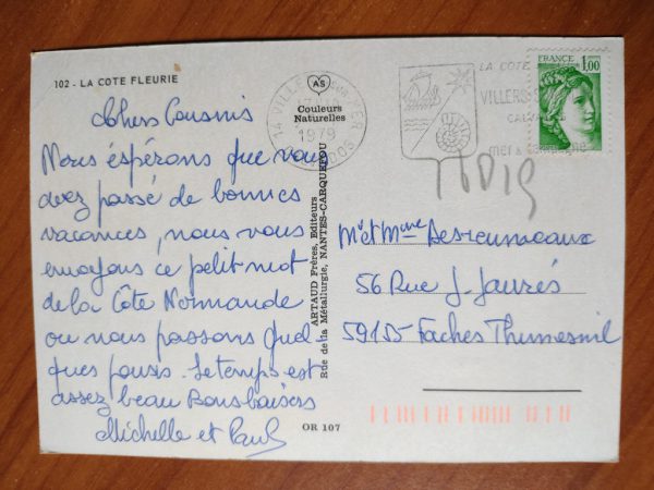 Postcard La Cote Fleurie - Image 2