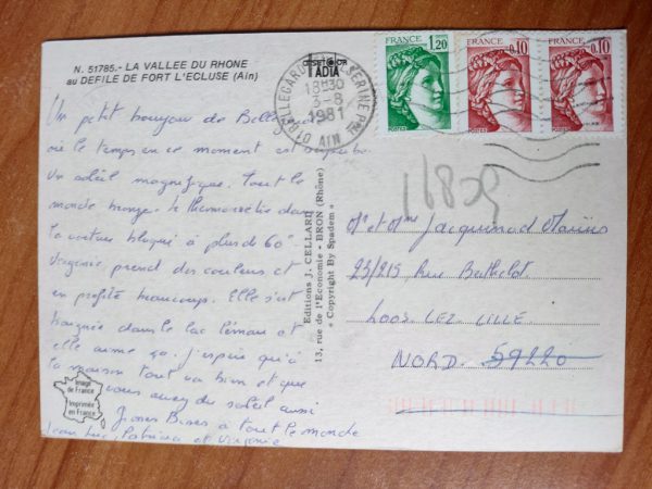 Postcard Fort Ecluse Rhone - Image 2