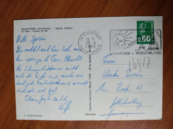 Postcard Argentiere Le Tour - Image 2