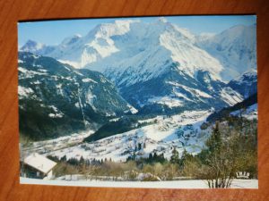 Postcard Mont Blanc Alpes