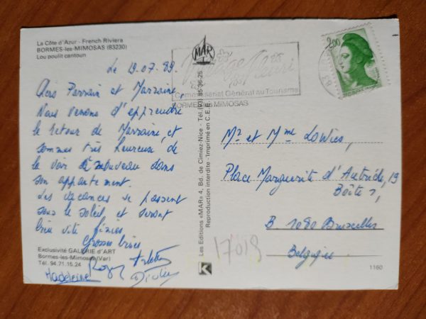 Postcard Cote de Azur - Image 2