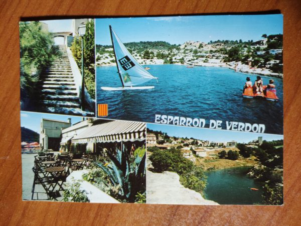 Postcard Esparron de Verdon