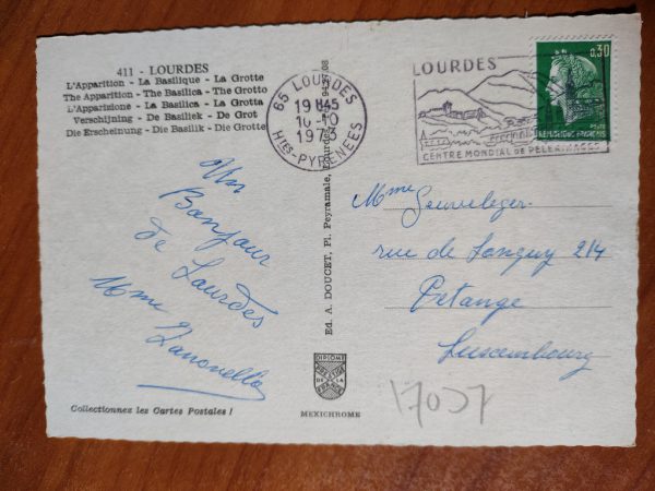 Postcard Lourdes 3 pictures - Image 2