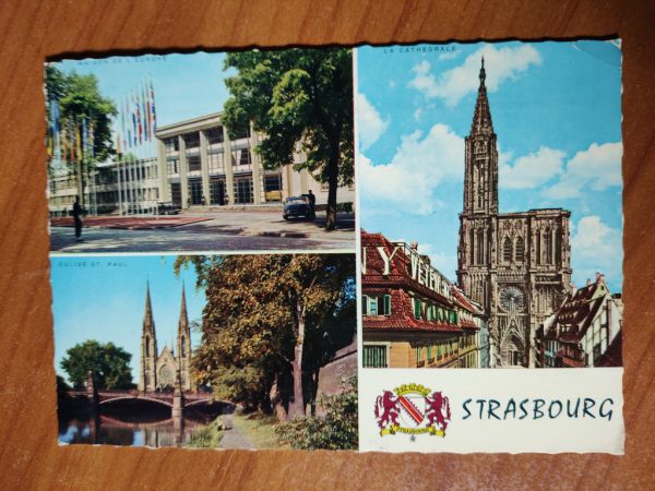 Postcard Strasbourg 3 pictures