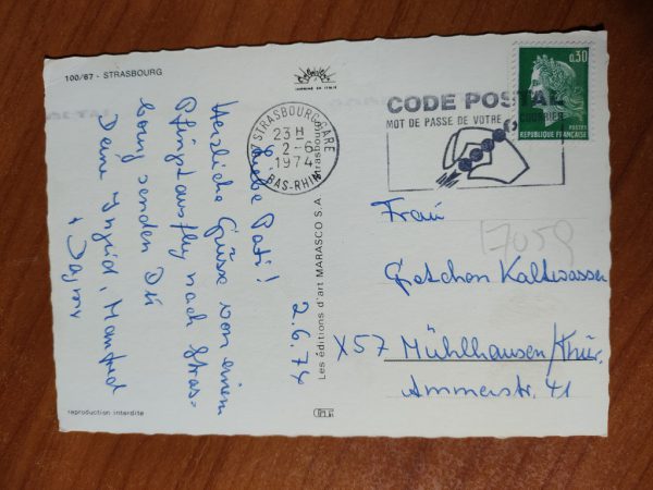Postcard Strasbourg 3 pictures - Image 2
