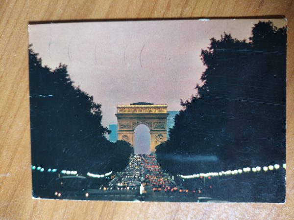 Postcard Paris Arc de Triomphe