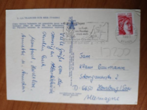 Postcard La Tranche dur Mer - Image 2
