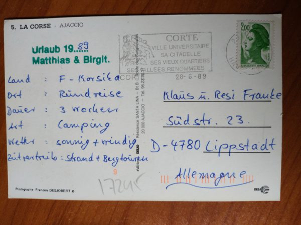 Postcard La Corse Ajaccio - Image 2