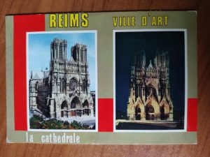 Postcard Reims Cathedrale