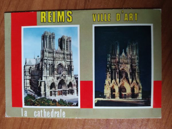 Postcard Reims Cathedrale