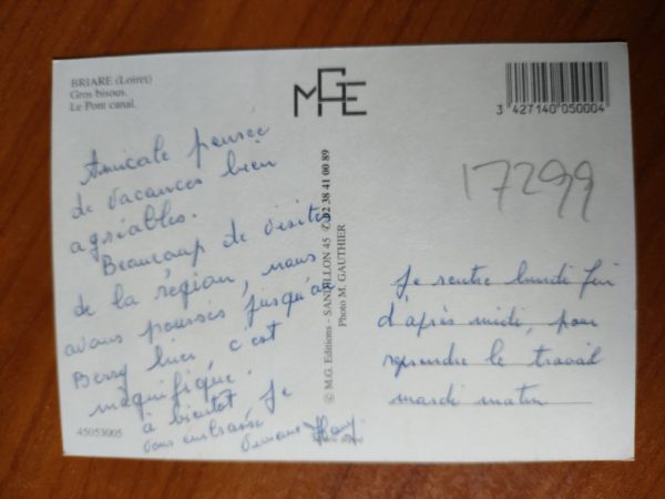 Postcard Gros Bisous de Briare - Image 2