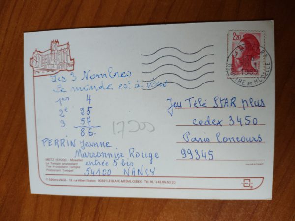 Postcard Moselle Temple - Image 2