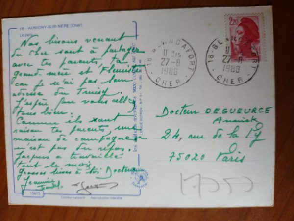 Postcard Aubigny - Image 2