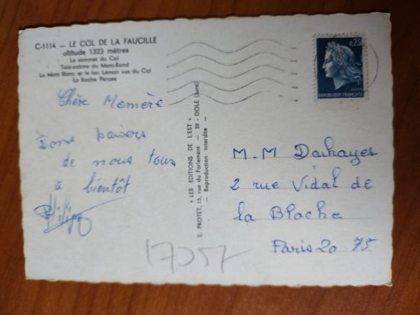 Postcard Col de la Faucille - Image 2