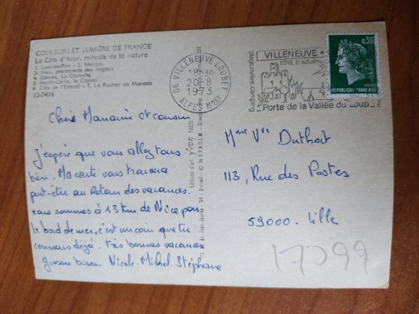 Postcard Cote de azur - Image 2