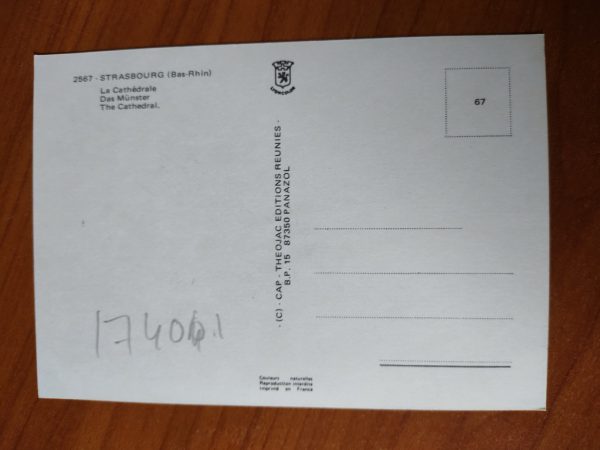Postcard Strasbourg Cathedrale - Image 2
