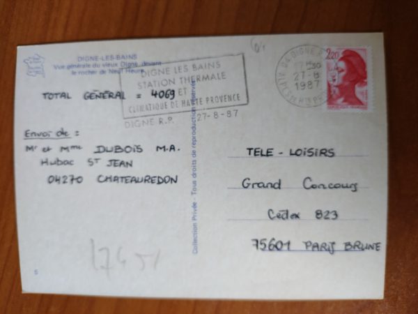 Postcard Digne Les Bains - Image 2
