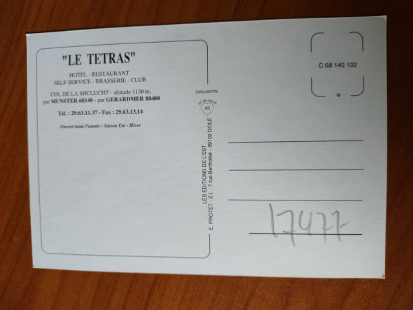 Postcard Le Tetras et la Schlucht - Image 2