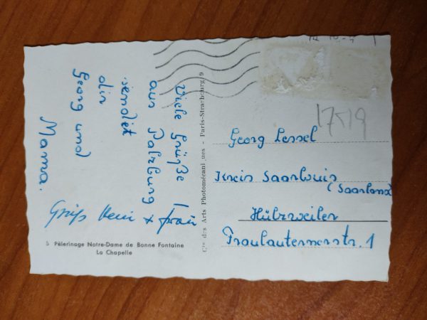 Postcard Bonne Fontaine Notre Dame - Image 2