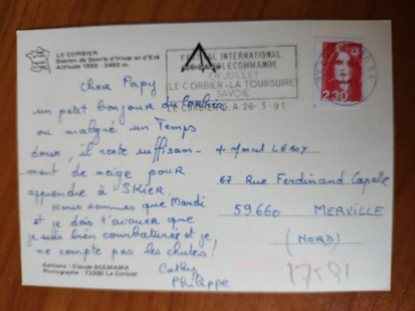 Postcard Hiver Le Corbier - Image 2