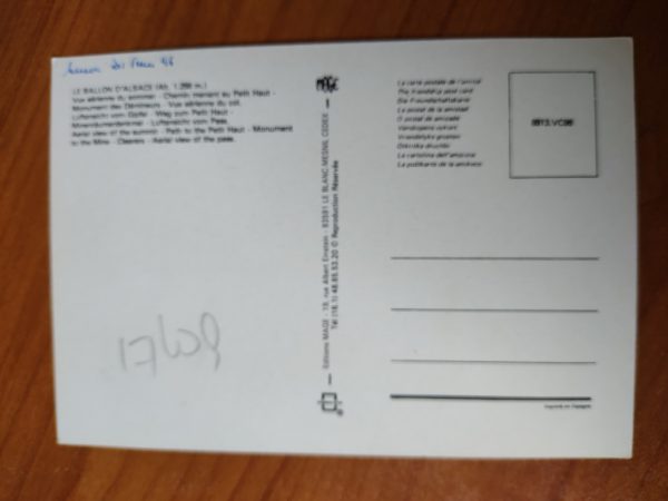 Postcard Ballon de Alsace - Image 2