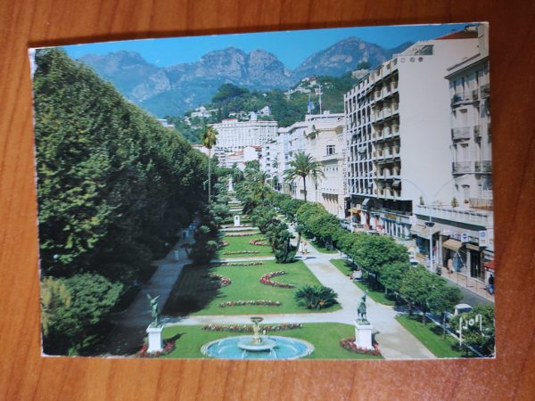 Postcard Menton Cote de Azur