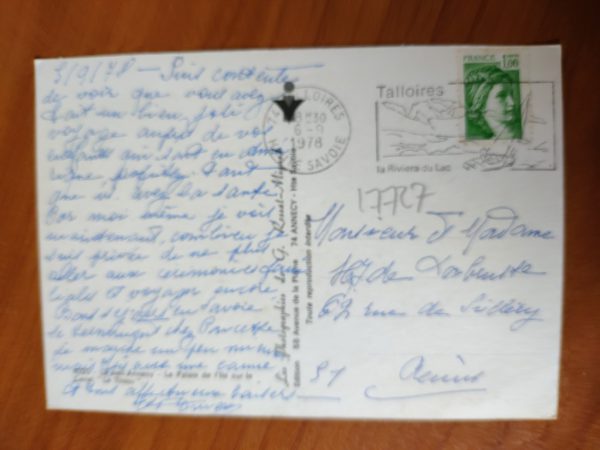 Postcard Annecy Palais Le Thiou - Image 2