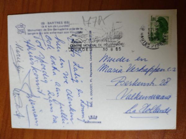 Postcard Sainte Bernadette - Image 2