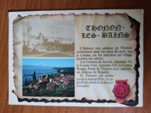 Postcard Thonon Les Bains