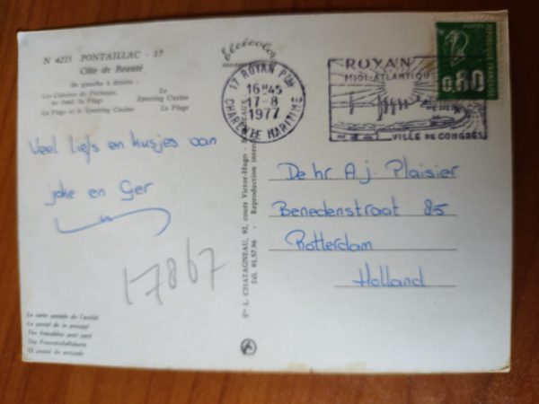 Postcard Pontaillac Cote - Image 2