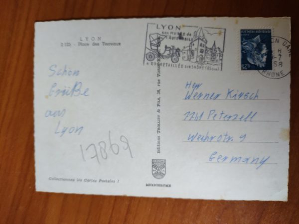 Postcard Lyon Place de Terreaux - Image 2