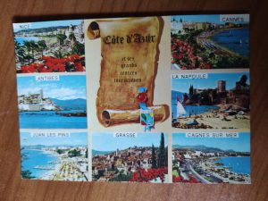 Postcard Cote de Azur