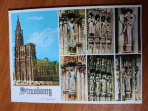 Postcard Strasbourg cathedrale