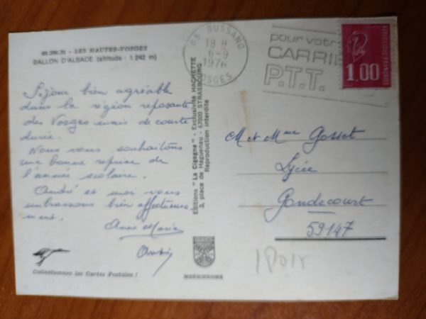 Postcard Ballon Alsace - Image 2