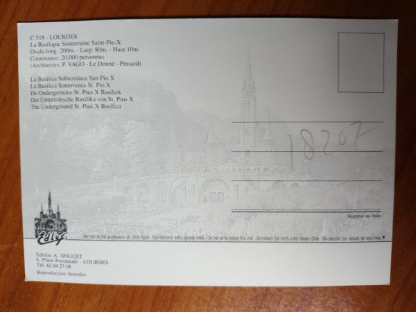 Postcard Lourdes Basilique - Image 2