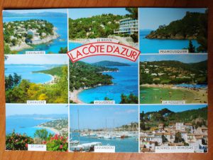 Postcard Cote de Azur
