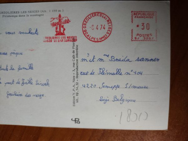 Postcard Greoliers Les Neiges - Image 2