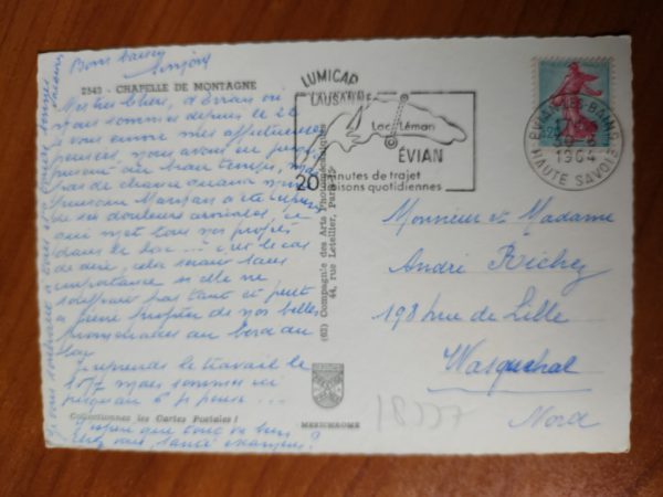 Postcard Chapelle de Montagne - Image 2