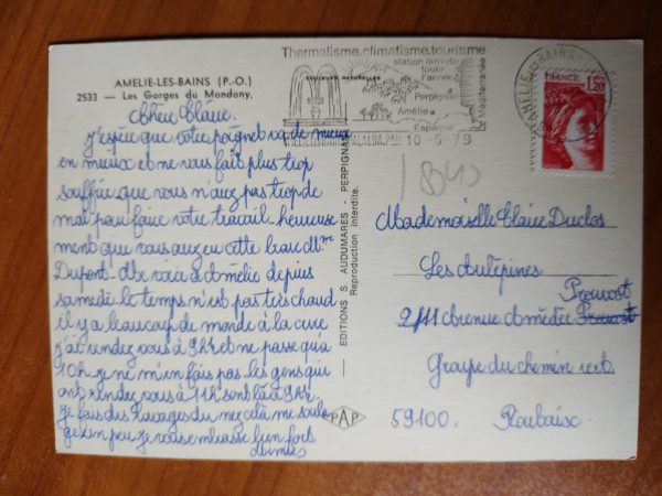 Postcard Amelie Les Bains - Image 2
