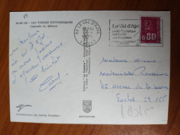 Postcard Cascade de Gehard - Image 2