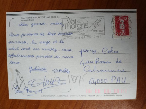 Postcard Val Thorens - Image 2