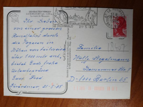 Postcard Les Hautes Vosges - Image 2