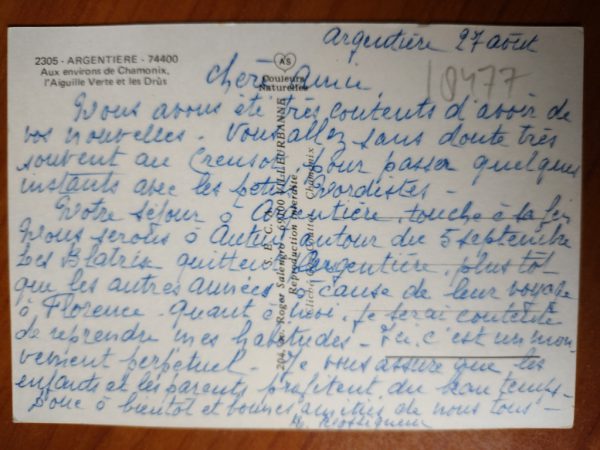 Postcard Argentiere - Image 2
