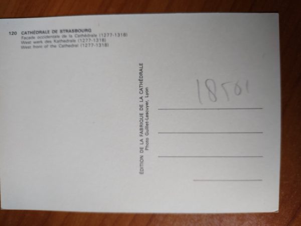 Postcard Strasbourg Cathedrale - Image 2