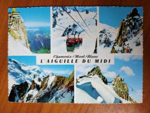 Postcard Chamonix Mont Blanc